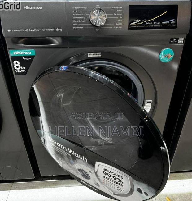 Hisense Full Automatic Front Load Wash Dry - 8kg Washer, 5kg Dryer