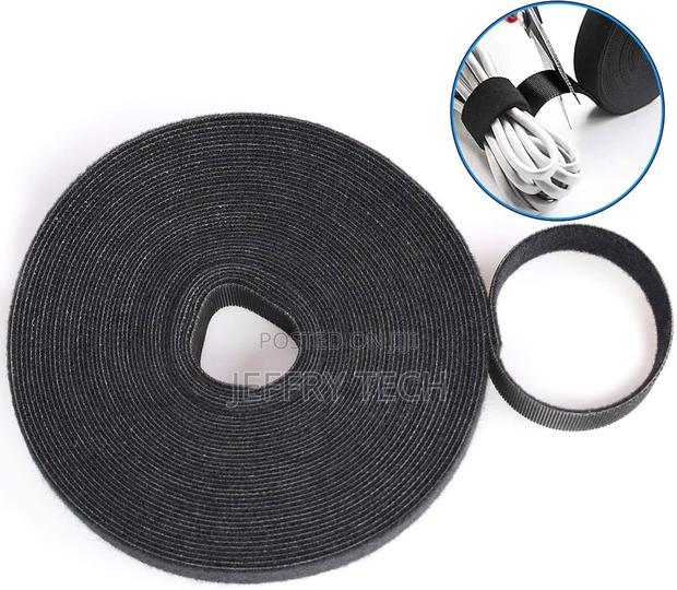 Cable Ties Hook and Loop Straps 2cm Extra Long 10m Strong Reausable - thumbnail 2