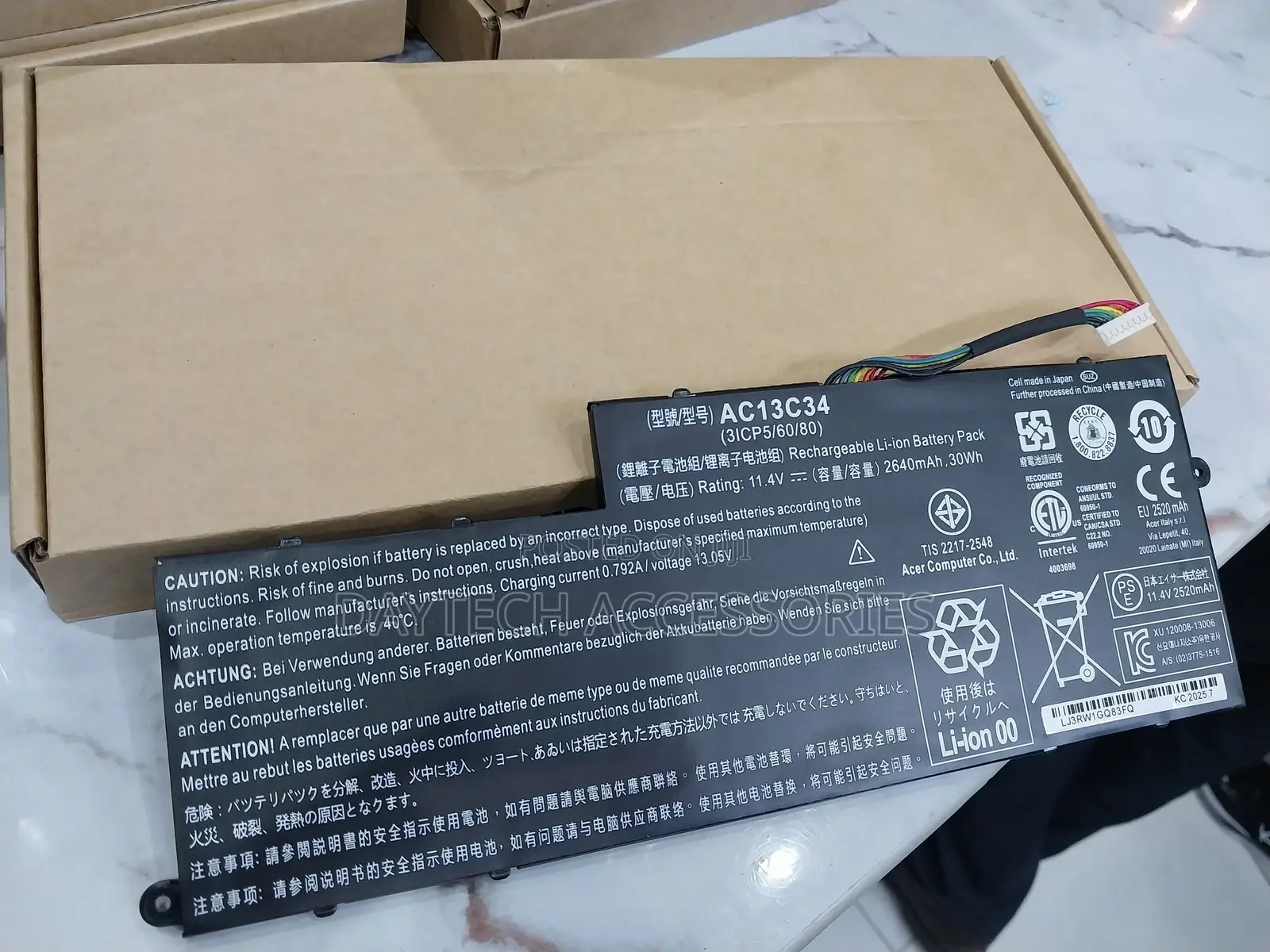 Acer Aspire V5-122-E3-111 Replacement Laptop Battery 30wh/2640mah.
