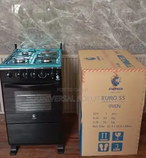 50×55 Euroken 3+1 Standing Cooker With Electric Oven Cooker