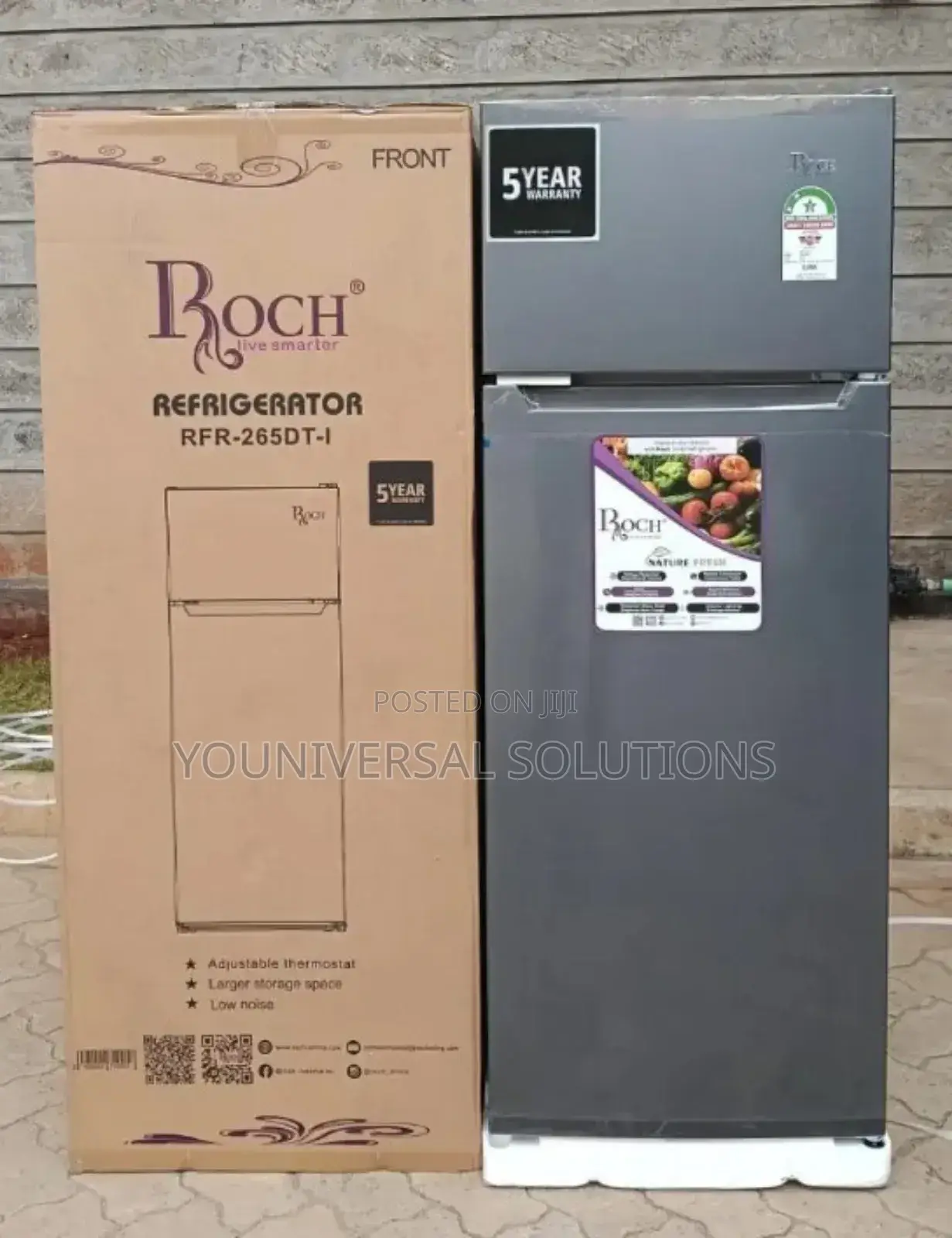 Roch 211 Litres Double Door Refrigerator