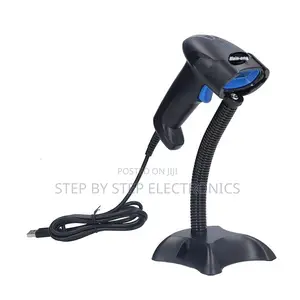 Wired Handheld Laser Barcode Scanner Reader With Stand
