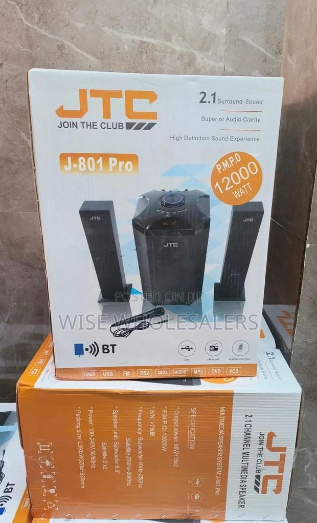 Jtc Mtungi 2.1ch Hometheatre-bt/Fm/Usb-12,000w-system
