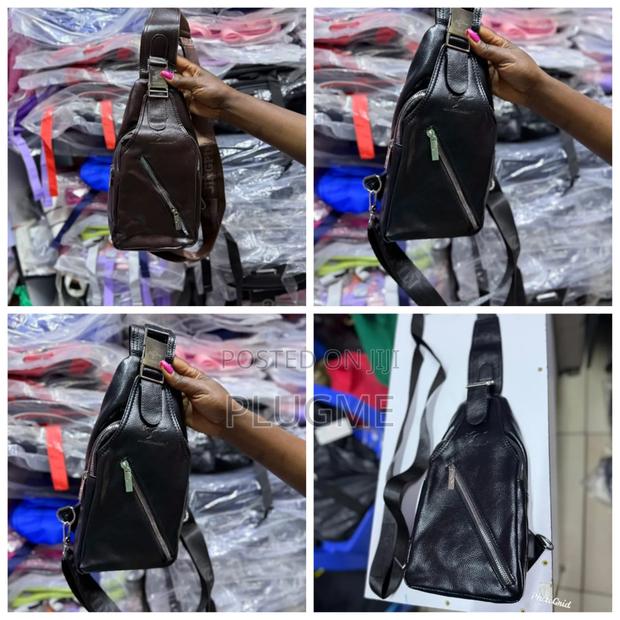 Unisex Leather Shoulder Crossbody Sling Chest Bags