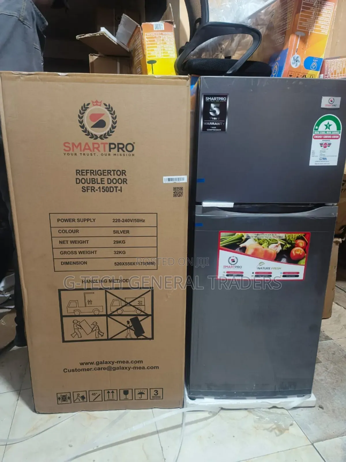 Smartpro 121l Energy Saver Double Door Refrigerator