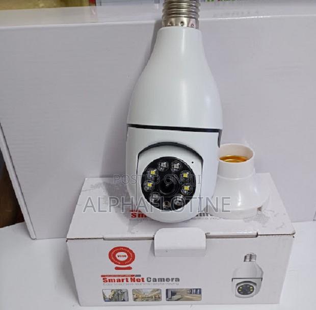 Wifi Enabled Single Lens Bulb Camera With V380 Pro App