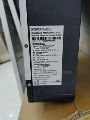 Amizar Inverter Charger 24v 3200a/3000w
