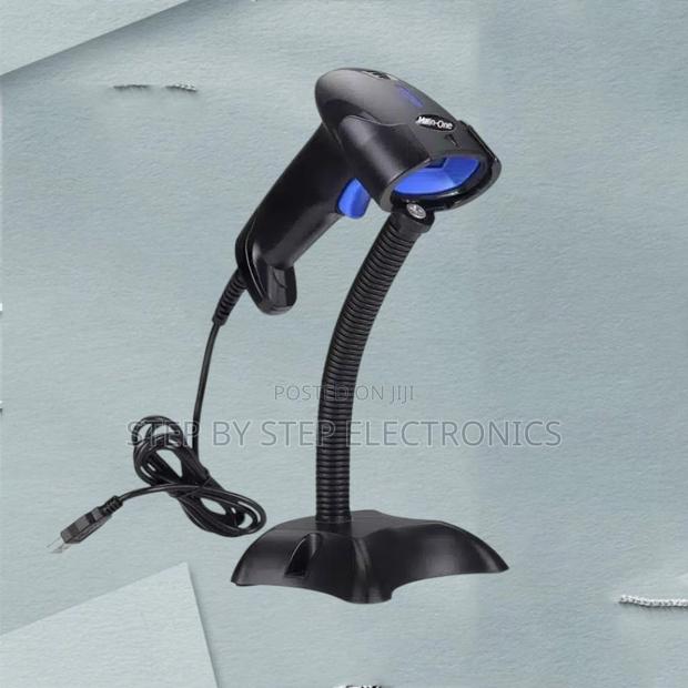 1d/2d Laser Barcode Scanner Reader With Adjustable Stand - main view