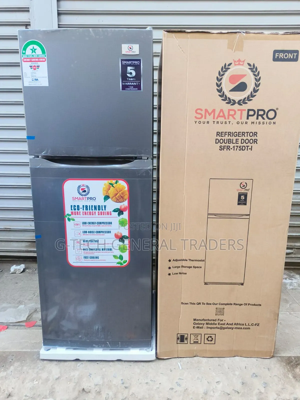 Smartpro Double Door 138l Energy Saver Refrigerator