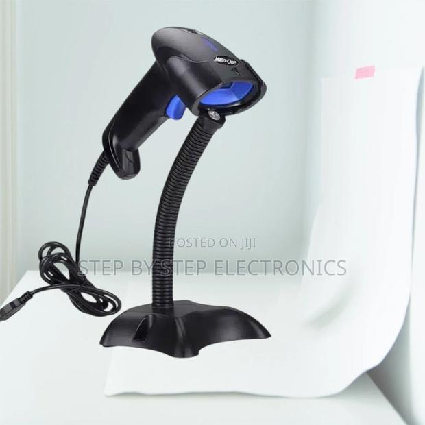 Pos Automatic Laser Barcode Scanner Reader With Adjustable Stand