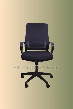 Black Ergonomic Mesh Office Chair | Breathable High-Density Foam Seat