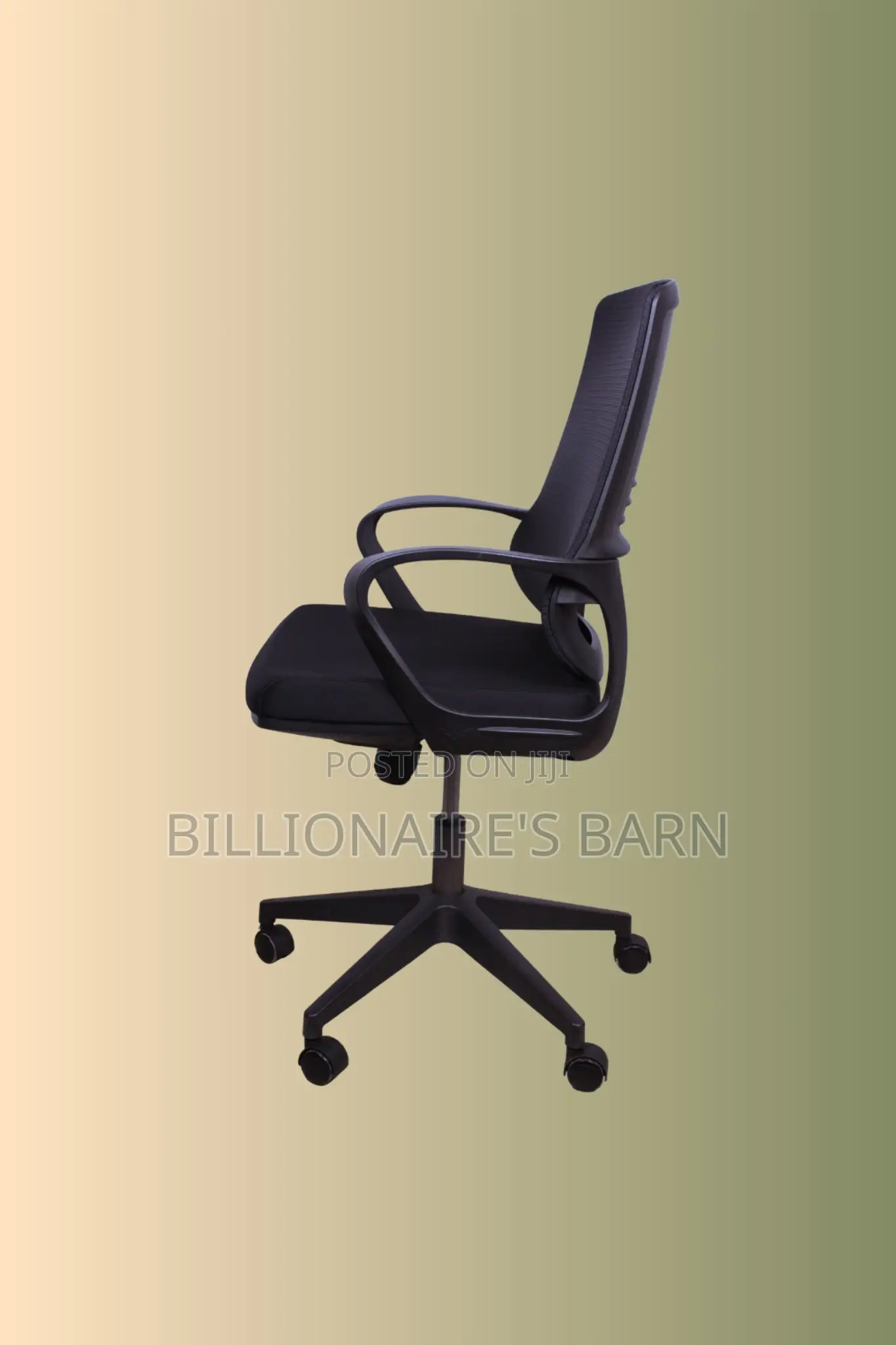 Black Ergonomic Mesh Office Chair | Breathable High-Density Foam Seat