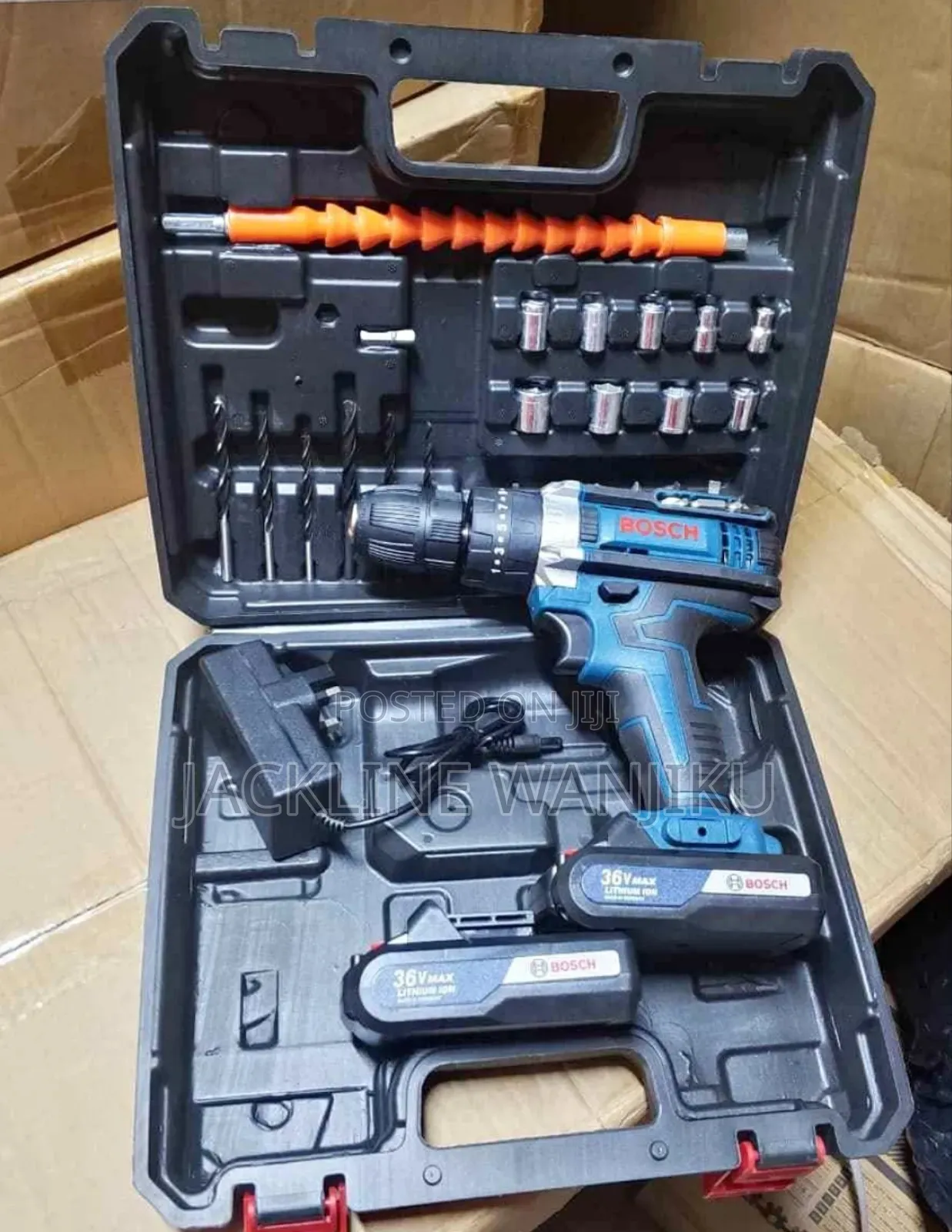 Cordless Bosch Drill With Two Batteries