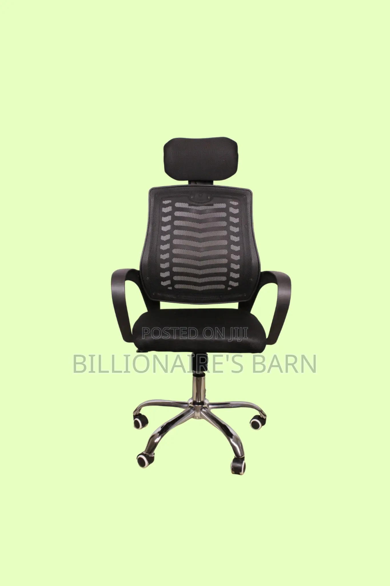 Secretarial Mesh Chair — Nylon Castors
