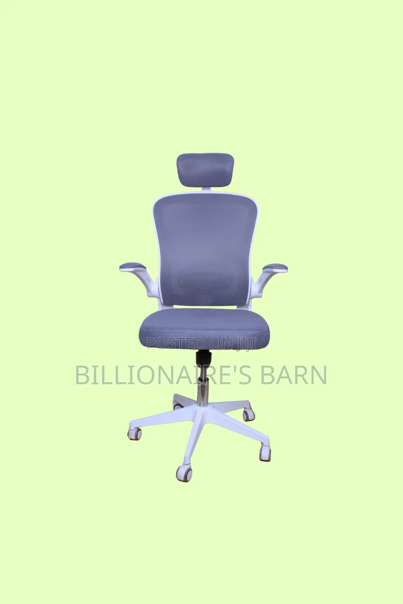 White Ergonomic Office Chair | Supportive Steel Frame