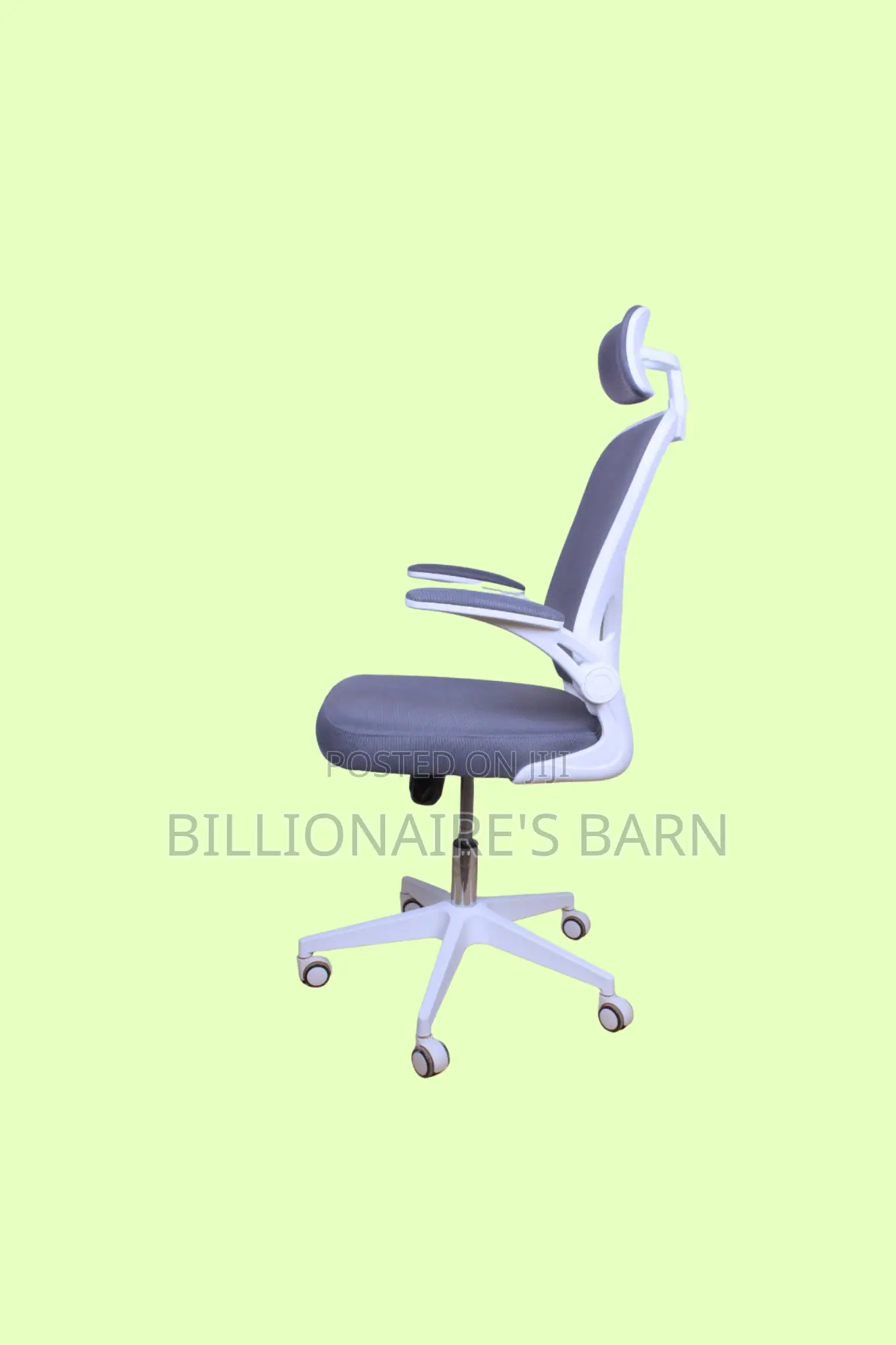 White Ergonomic Office Chair | Supportive Steel Frame