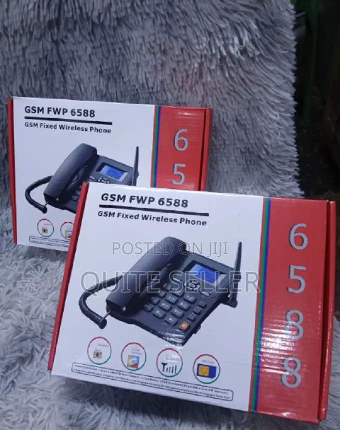 GSM FWP 6588 Fixed Wireless Phone - With Sim Card Slot and Caller Id .
