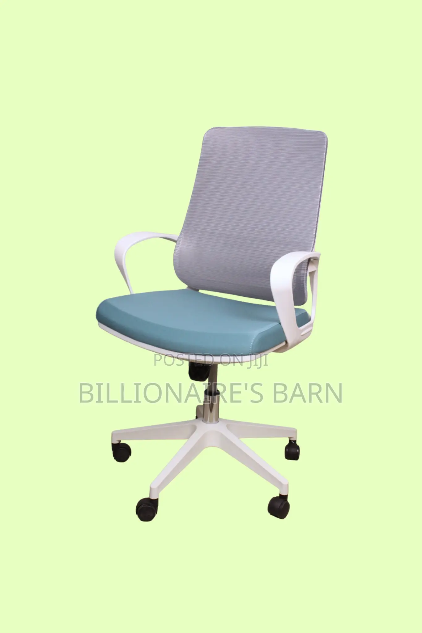 White Ergonomic Mesh Office Chair — Breathable in Hot Weather