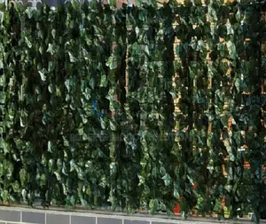 Dark Green Artificial Hedge Panels Wall Pieces
