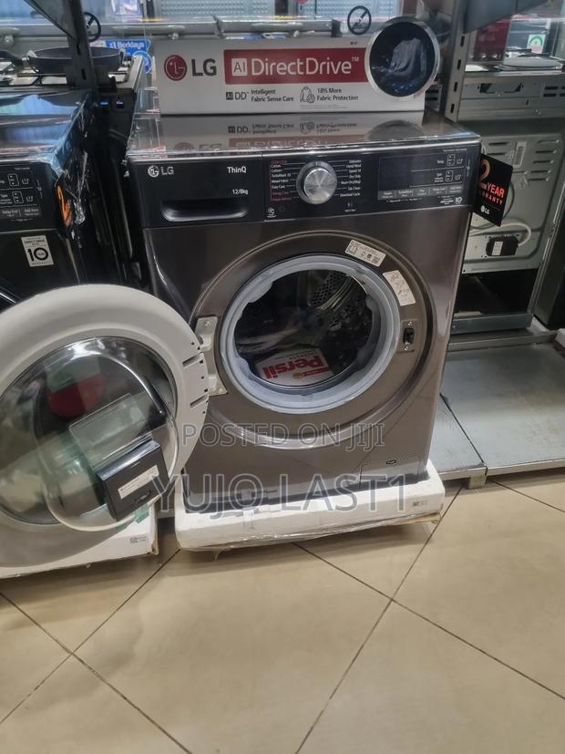 Lg 12/8kg F4v9bdp2ee Front Load Washer Dryer- Black - thumbnail 5