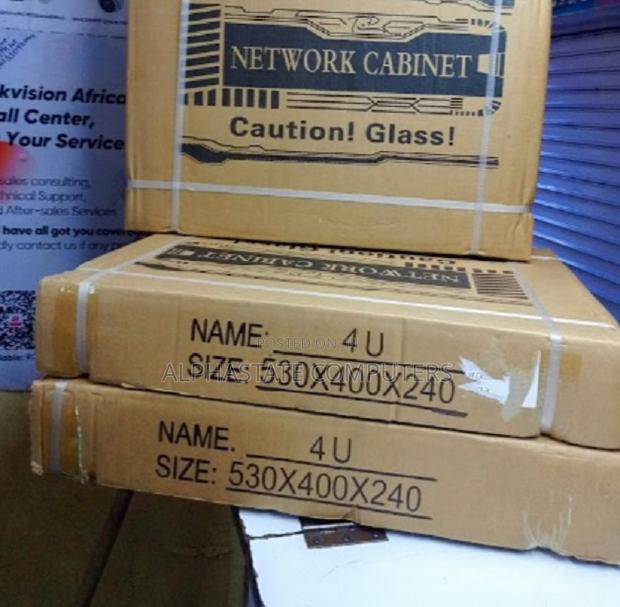 4u Wall Mount Network Server Cabinet Rack - Black 530x400x240mm - main view