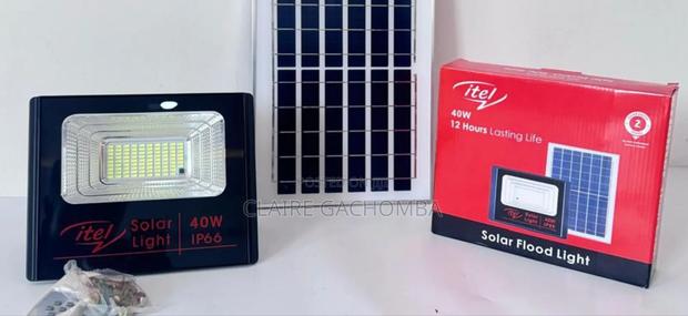 Itel Solar Powered 40watts 12 Hours Lasting Life Solar Floodlight