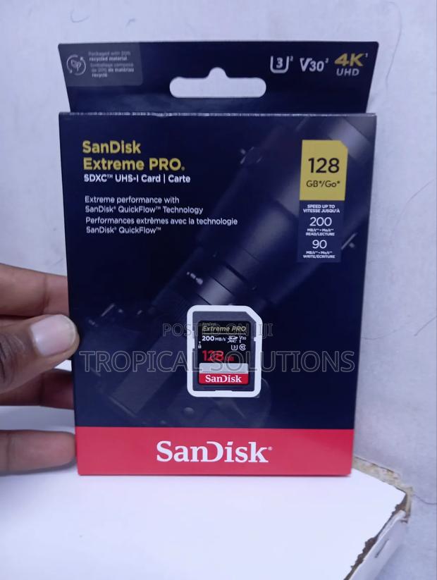 128gb Sandisk Extreme Pro 128gb SDXC Sd Card - thumbnail 3