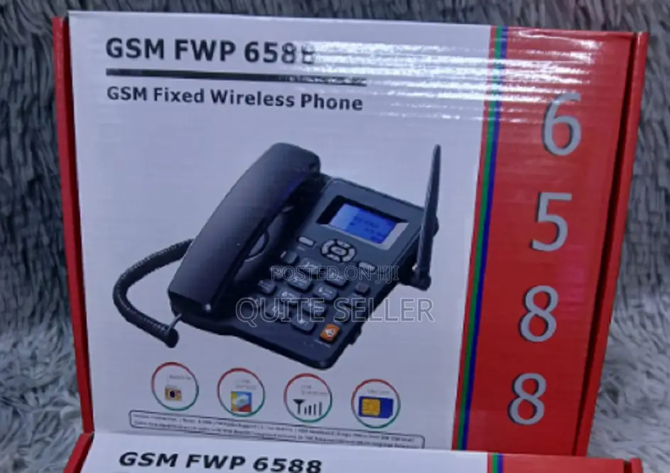GSM Fixed Landline 6588 Landline, Wireless Desktop Phone Dual Simcards