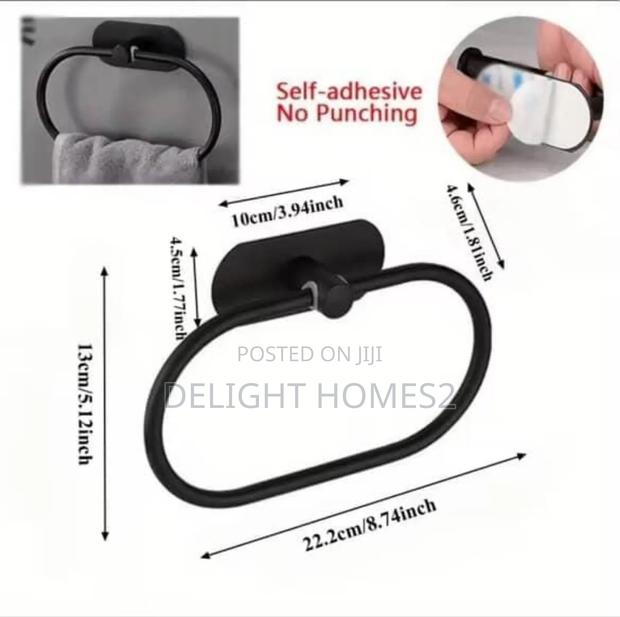 Self Adhesive Towel Ring Towel Holder_car - thumbnail 2