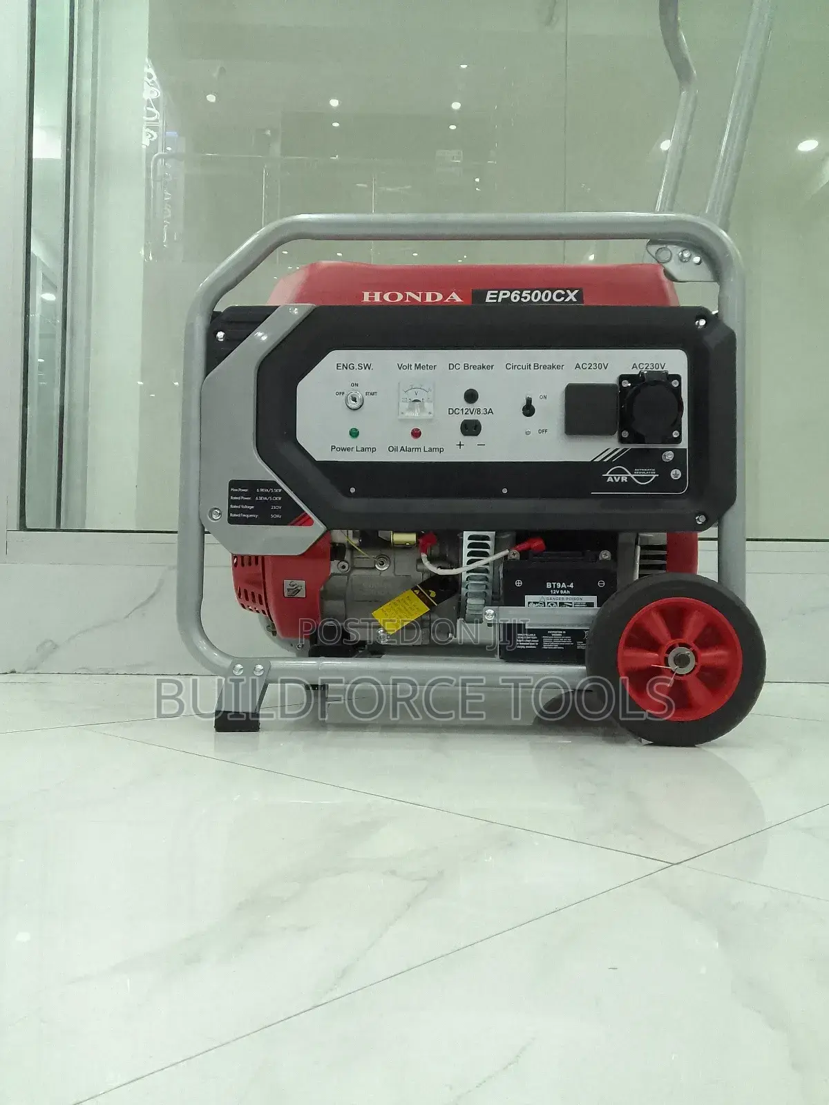 Honda Ep6500cx Keystart 6.9kva Gasoline Generator