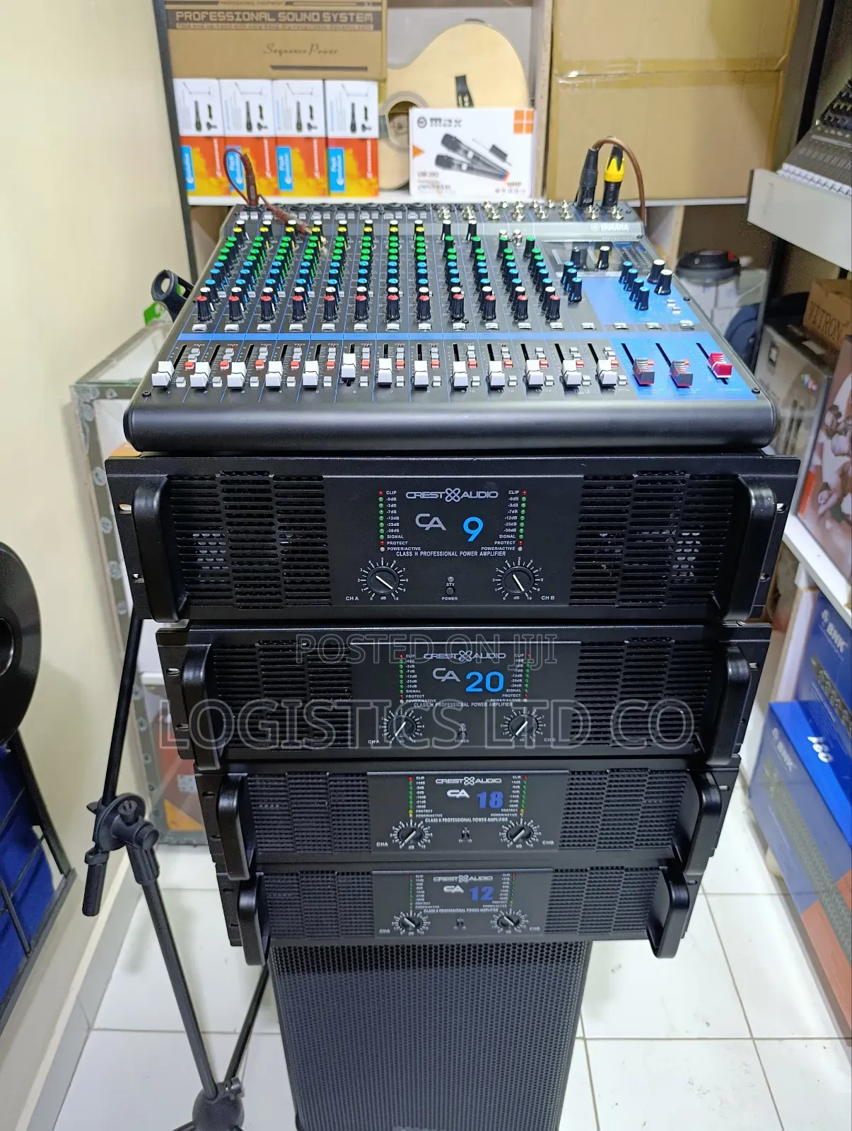 Crest Audio Ca9 Long Press Button Professional Power Amplifier
