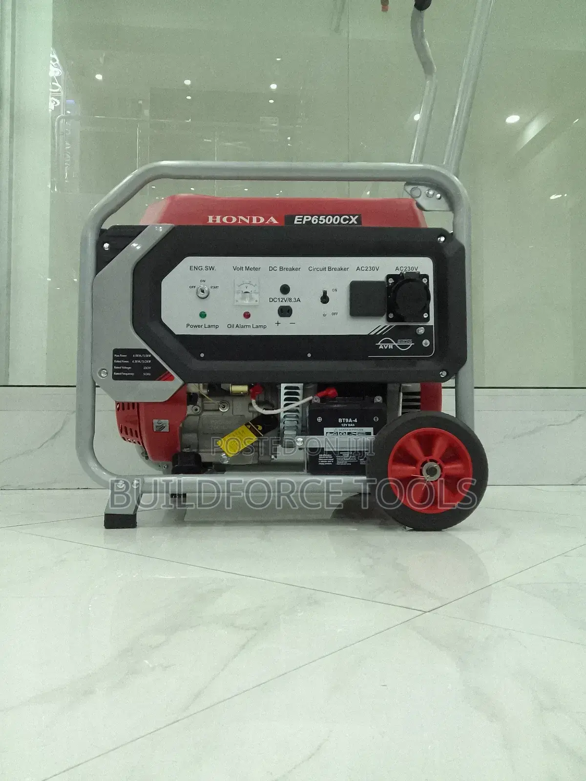 Honda Ep6500cx Keystart 6.9kva Gasoline Generator