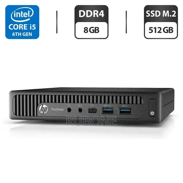 Desktop Computer HP ProDesk 600 G3 8GB Intel Core i5 SSD 256GB