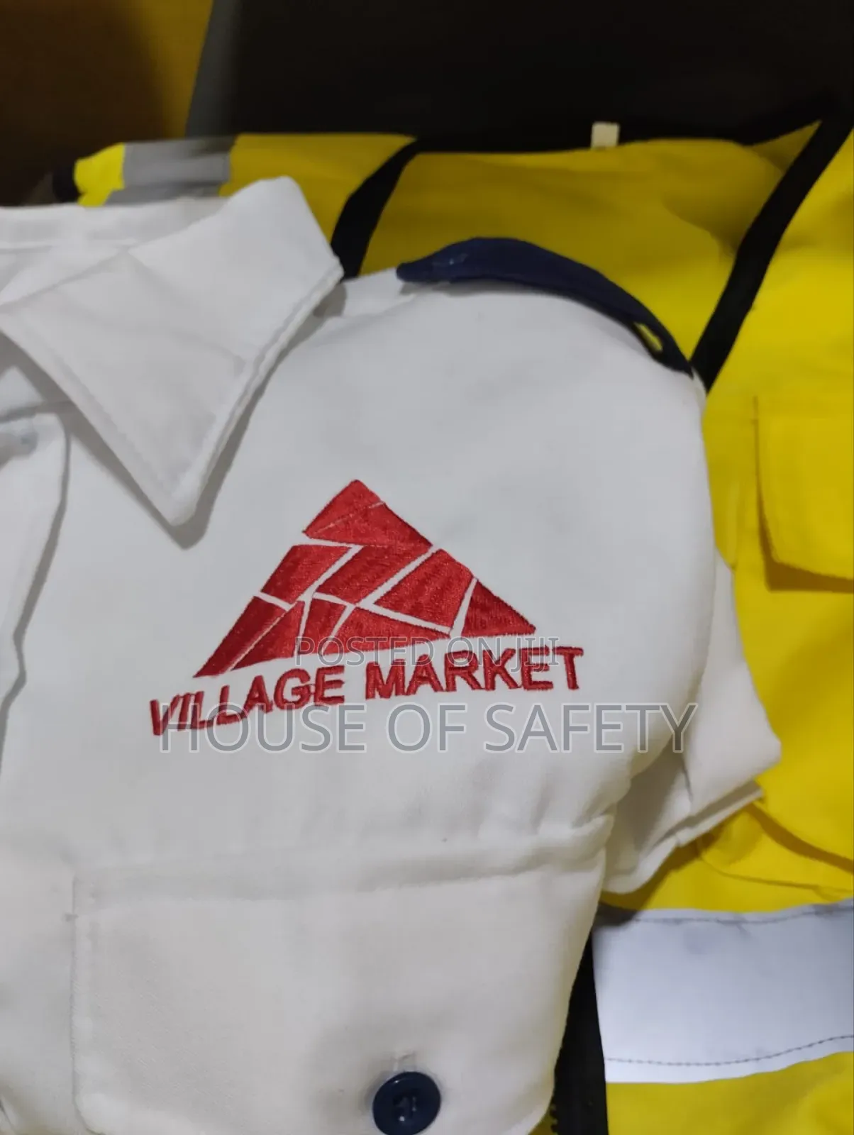 Security Shirts, White, And Navy Colours Uniform