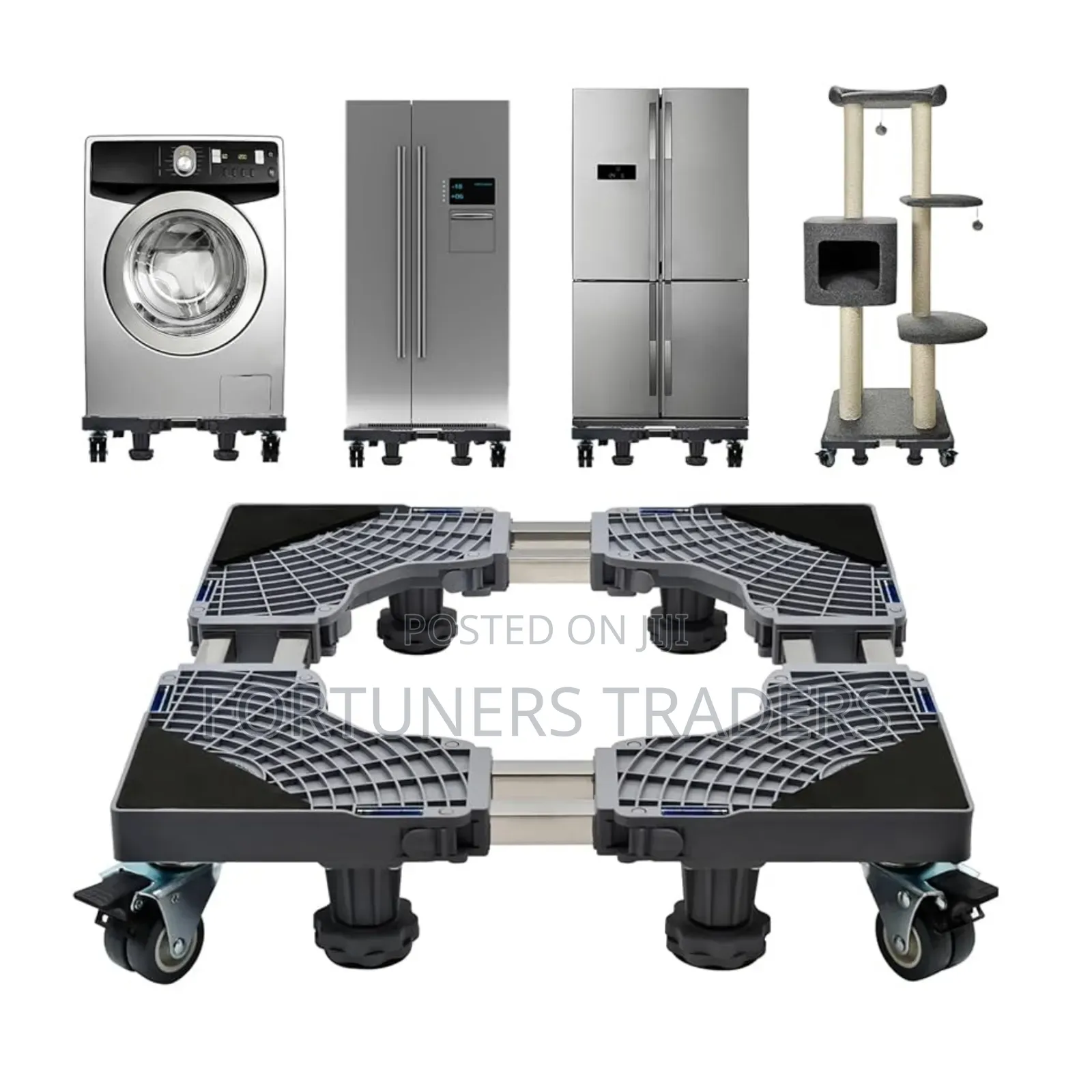 Heavy Duty Adjustable Double Fridge Base