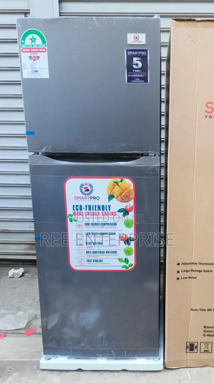 New in Smart Pro SFR-175-Dt-I Double Door Refrigerator 138l