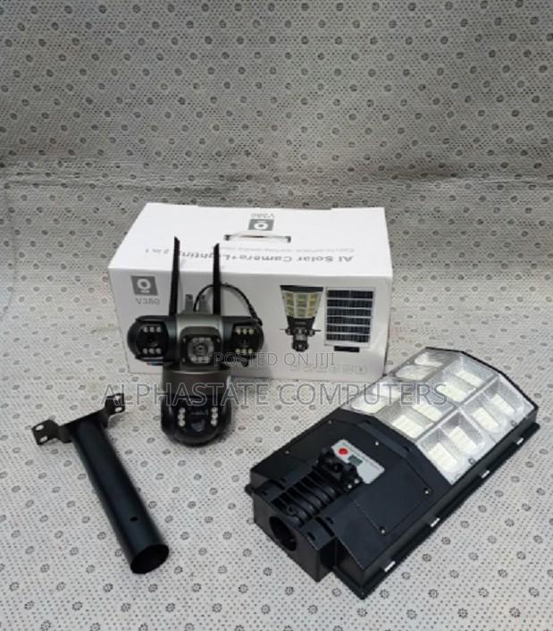 180w ~V380 Pro Triple Lens 4g Floodlight Solar PTZ Camera