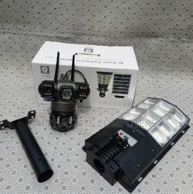 3 Lens Wireless 4g Solar Panel PTZ Camera Simcard CCTV Sola - main view