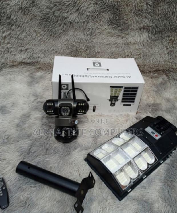 Triple Lens Solar V380 Pro App With Floodlight 180watts 3lens Views