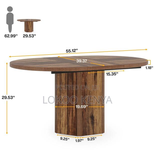 Office Table : Round Wooden ,Meeting Table - thumbnail 2