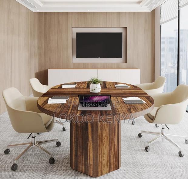 Office Table : Round Wooden ,Meeting Table - thumbnail 3