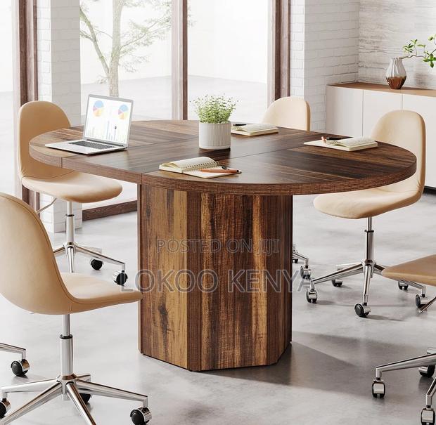 Office Table : Round Wooden ,Meeting Table - thumbnail 4