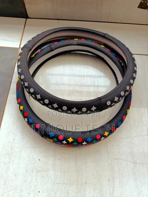 Luxury Lv Branded Steering Cover Anti-Slip Design - main view