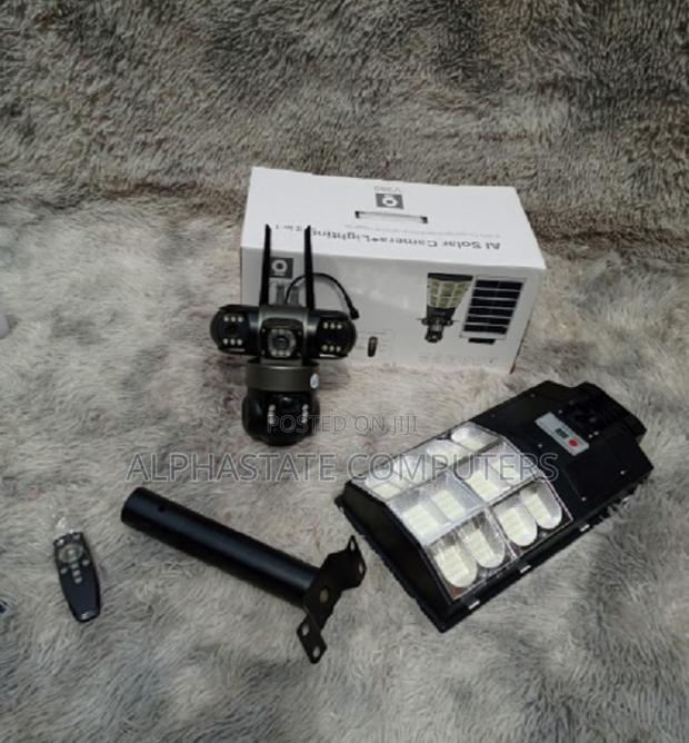 180watts 4g Triple Lens Solar Floodlight With PTZ Camera Quality 4g