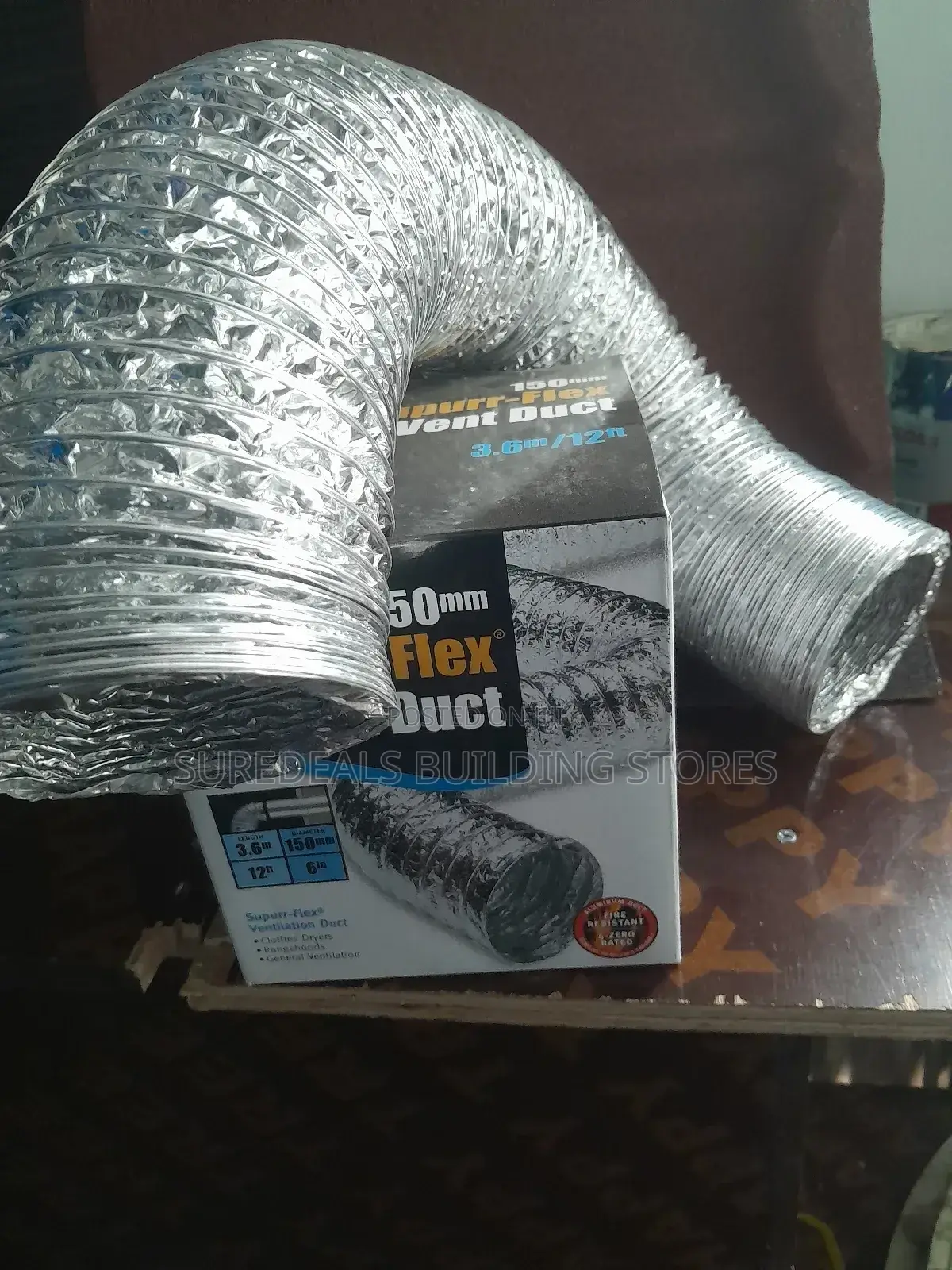 Flexible Aluminium Duct 4 by 100mm