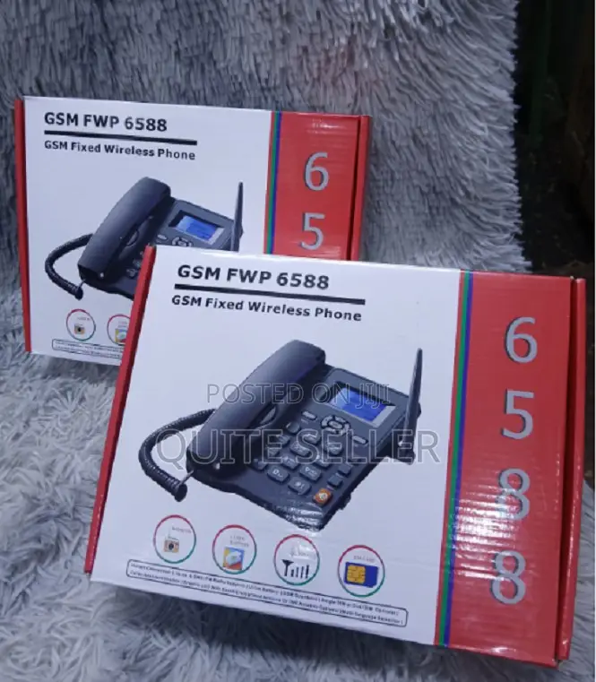GSM Fixed Landline Wireless Desktop Phone Ets 6588 GSM FWP Desktop