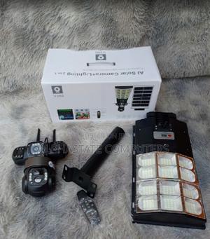 V380 Solar Street Light PTZ Flood Light Triple Lens Camera - thumbnail 2