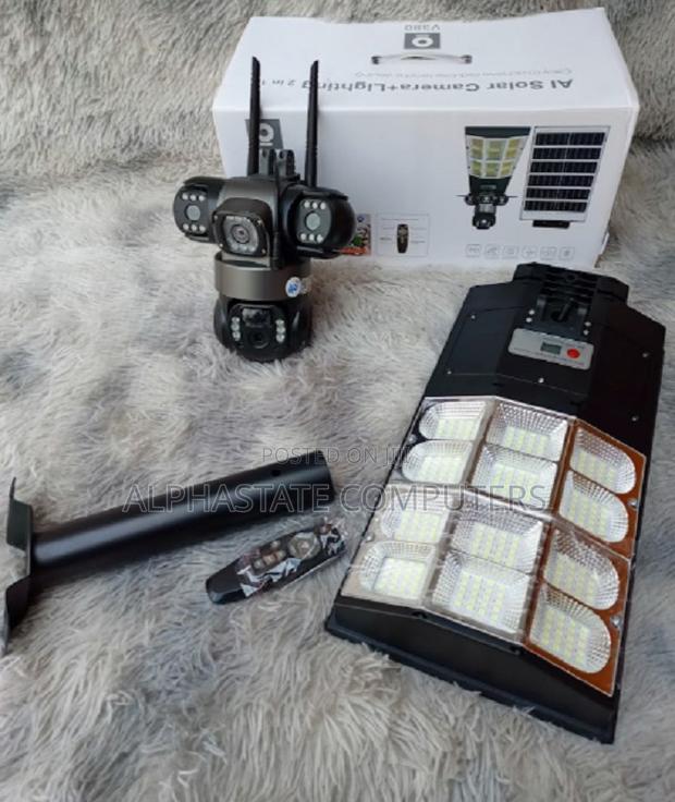 180w 3 Lenses 3 Screen V380 Triple Lens 4g Floodlight Camera