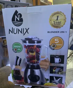 2 in 1 Blender Nunnix 
500watts 
Glassjur
For Hot