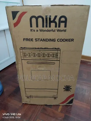 Mika Standing Cooker, 50cm X 60cm, 3 Gas Pool Jet Burners + 1 Rapid